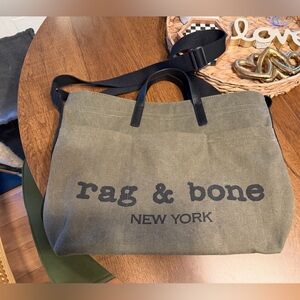 Rag & Bone Olive Canvas Tote